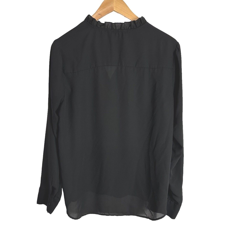 Nanette Lepore Blouse Womens Large Dark Academia Goth Feminine Vamp Office Siren - Picture 3 of 7
